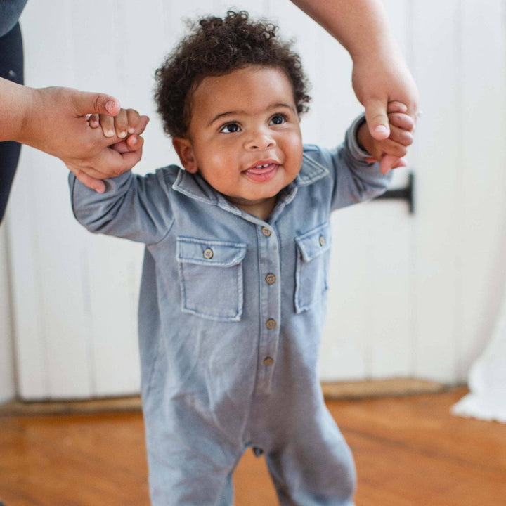 Acid Wash Infant Jumpsuit - Premium Baby & Toddler Outfits from Burt's Bees Baby - Just $24.95! Shop now at Pat's Monograms