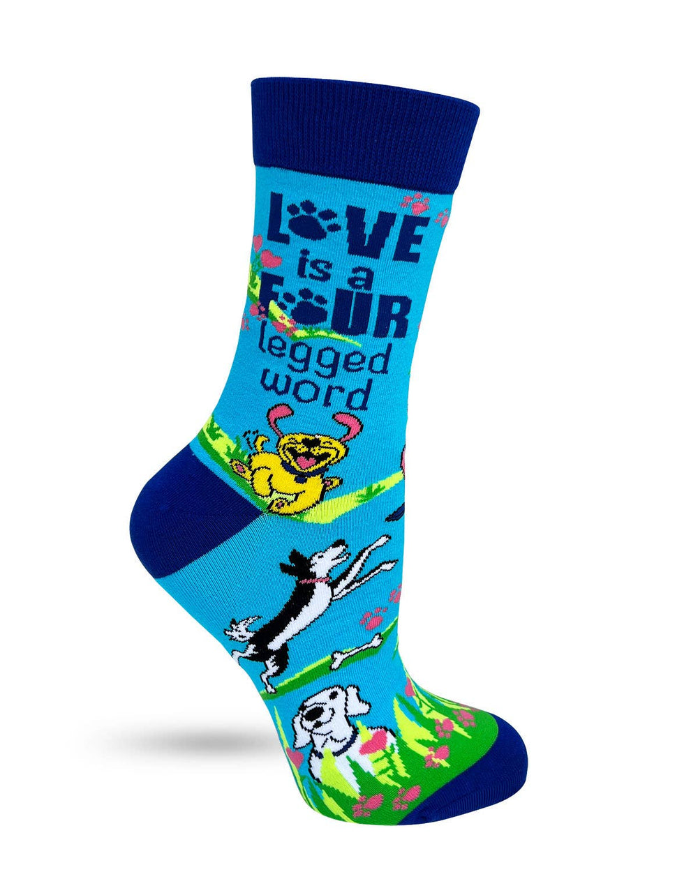 Love is Four Legged Word Women's Crew Socks - Premium socks from Fabdaz - Just $11.95! Shop now at Pat's Monograms