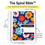 Spiral Bible™ - KJV New Testament - Floral - Premium Bible from Spiral Bible - Just $54.95! Shop now at Pat's Monograms