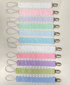 Pacifier Clip, Monogram-able Assorted Colors - Premium Baby Accessories from Zsa Zsa & LoLLi Monogram Blanks - Just $6! Shop now at Pat's Monograms