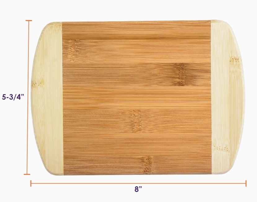 8" Two-Tone Bar Board - Premium Cutting Boards from Totally Bamboo - Just $7.95! Shop now at Pat's Monograms