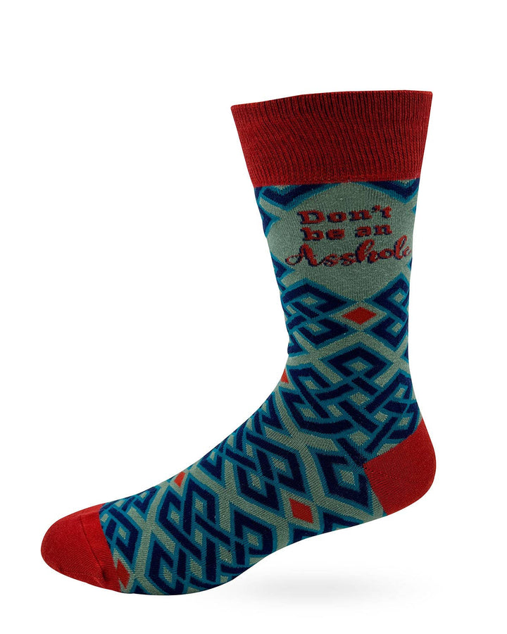 Don't Be An Asshole Men's Novelty Crew Socks - Premium  from Fabdaz - Just $11.95! Shop now at Pat's Monograms