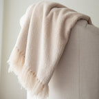 Oden Textured Boucle Throw: Cream / 50" X 60" - Premium blankets from Tajik Home LLC - Just $68.95! Shop now at Pat's Monograms