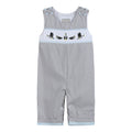 Light Gray Mallard Smocked Overalls - Premium Baby & Toddler Outfits from Lil Cactus - Just $38.95! Shop now at Pat's Monograms
