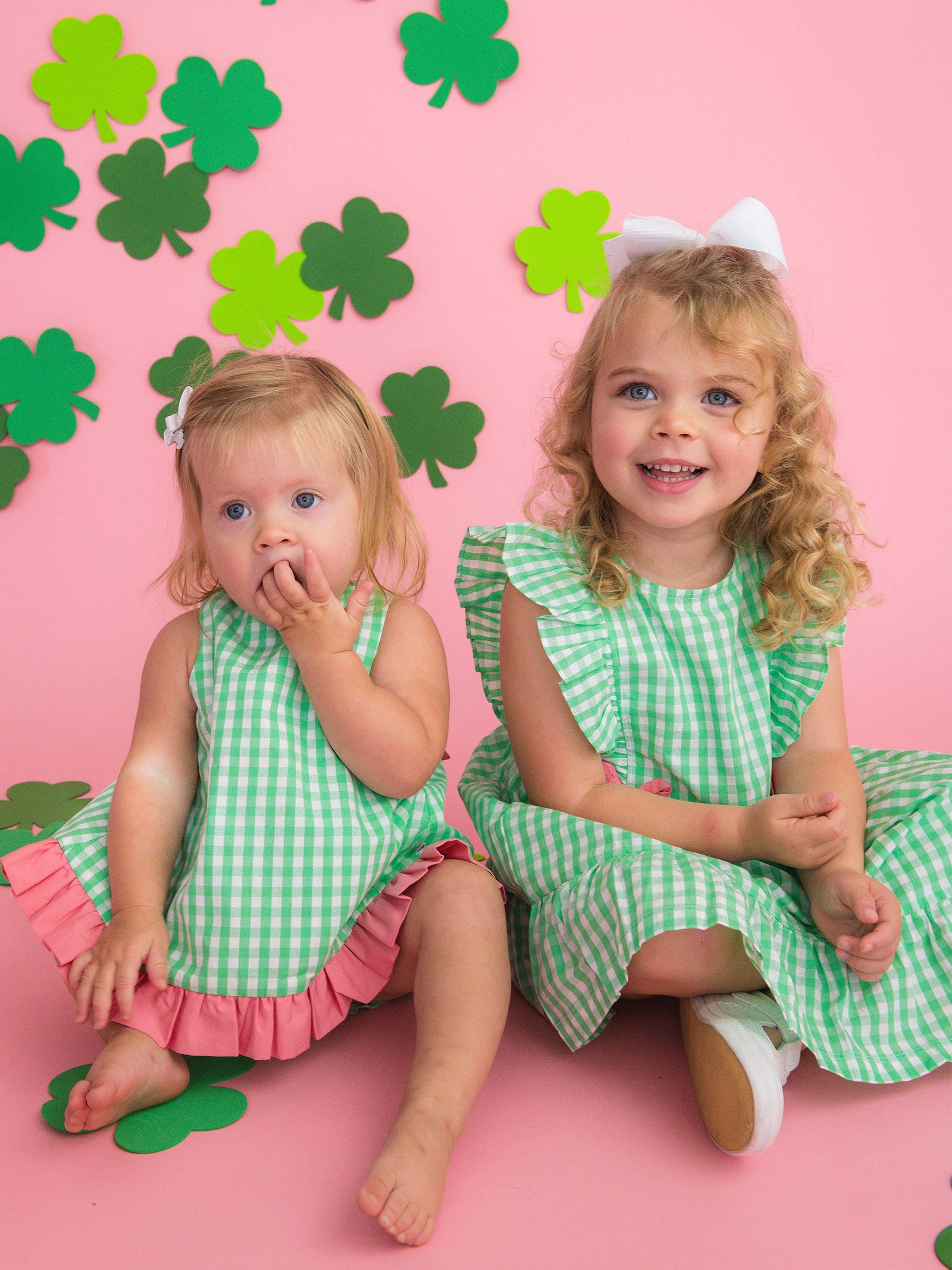 Baby Girls Classic Spring Bud Gingham Ruffle Swing Top & Bloomer Set - Premium Baby & Toddler Outfits from RuffleButts + RuggedButts - Just $45.95! Shop now at Pat's Monograms
