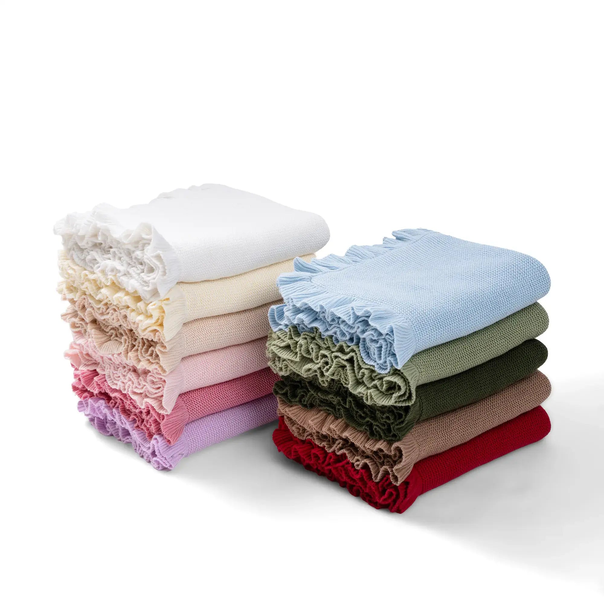Ruffled Knit Baby Blanket - 100% Cotton - Premium Baby Blanket from SwaddleAn - Just $44.95! Shop now at Pat's Monograms