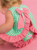 Baby Girls Classic Spring Bud Gingham Ruffle Swing Top & Bloomer Set - Premium Baby & Toddler Outfits from RuffleButts + RuggedButts - Just $45.95! Shop now at Pat's Monograms