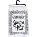 Grandchildren Spoiled Here Kitchen Towel - Premium ktichen towel from Primitives by Kathy - Just $8.95! Shop now at Pat's Monograms