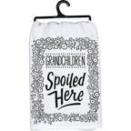 Grandchildren Spoiled Here Kitchen Towel - Premium ktichen towel from Primitives by Kathy - Just $8.95! Shop now at Pat's Monograms