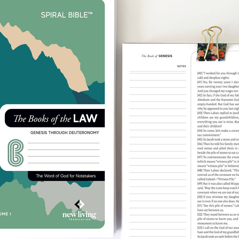 Spiral Bible™ - NLT - Genesis - Deuteronomy - Premium Bible from Spiral Bible - Just $42.95! Shop now at Pat's Monograms