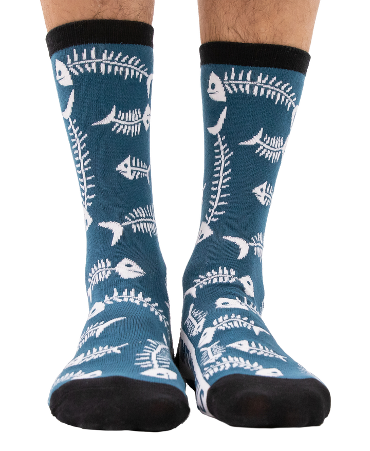 Something's Fishy Crew Sock - Premium Socks from Lazy One - Just $9.95! Shop now at Pat's Monograms