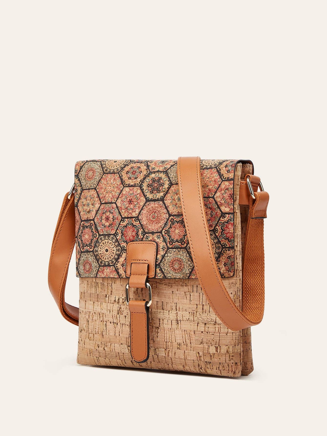 Cork Shoulder Bag Vintage Style Crossbody Bag - Premium Handbag from Golden Hour Boutique - Just $48.95! Shop now at Pat's Monograms