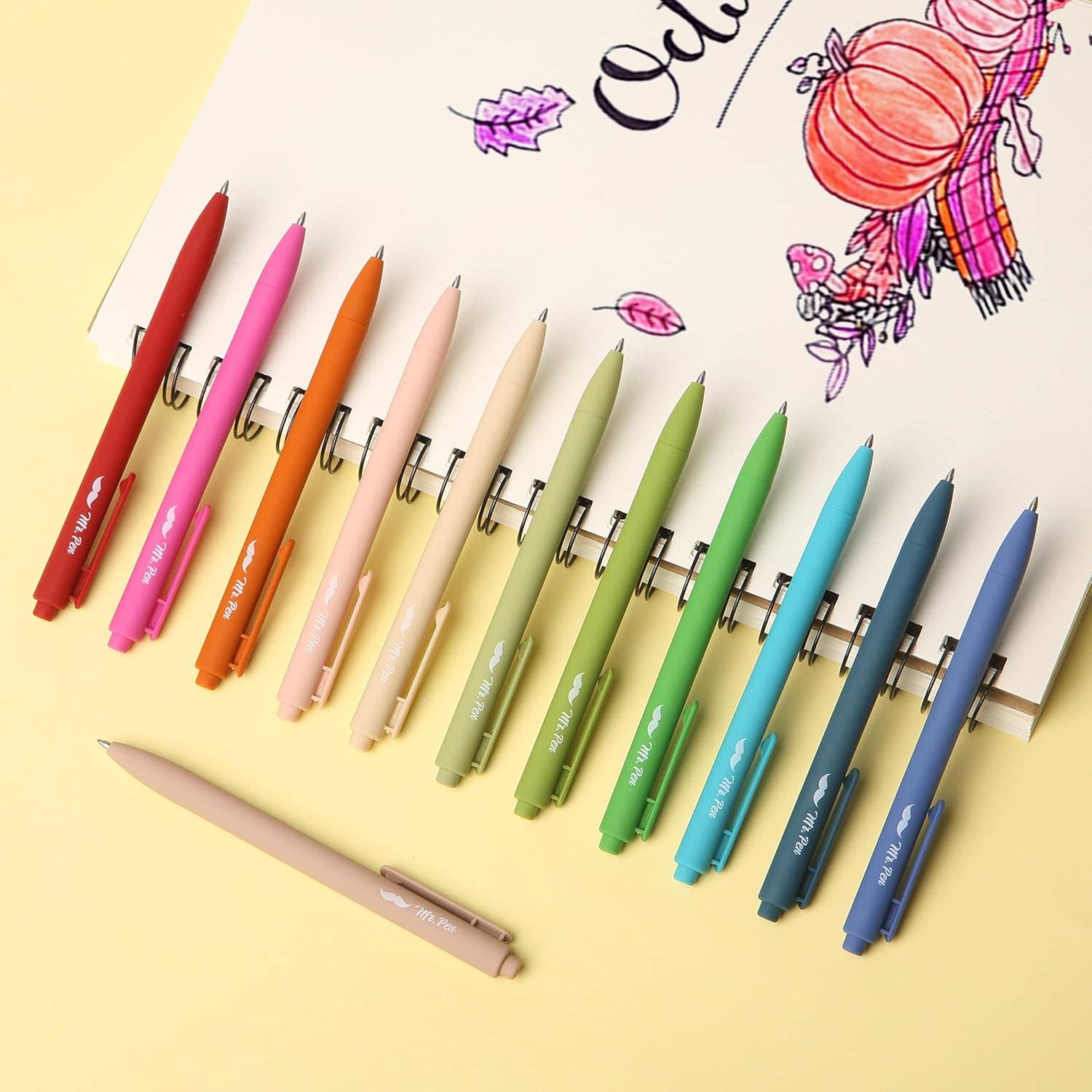 Vintage Gel Pens Retractable 12 Pack - Premium Art supplies from Mr. Pen - Just $10.95! Shop now at Pat's Monograms