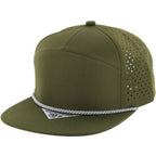 BLANK 7 PANEL HYDRO WITH ROPE SNAPBACK CAP - Premium hat from Zion Brand - Just $14! Shop now at Pat's Monograms