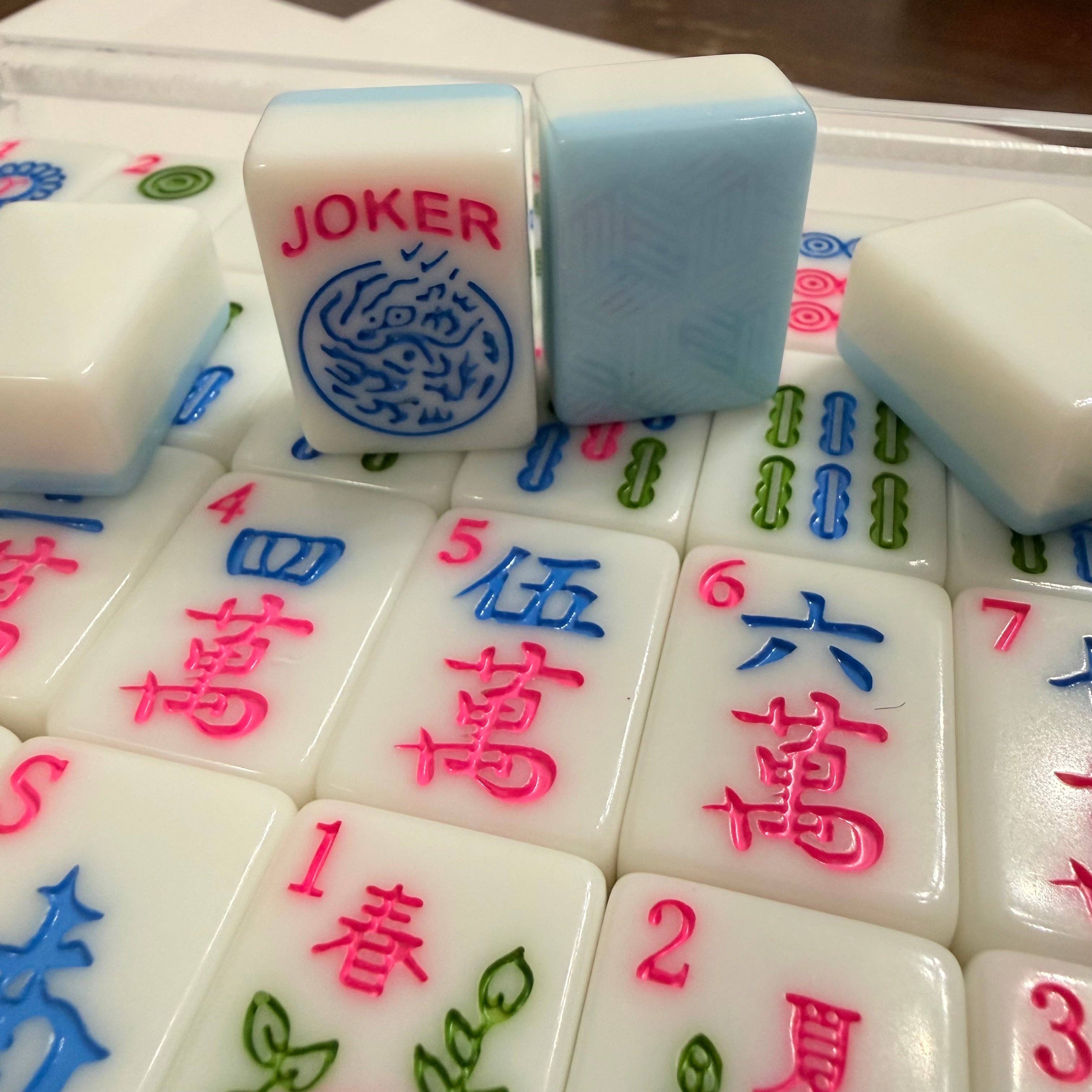 Mahjong Tiles - Blue Edition – American Mahjong Tile Set (166 Tiles) 2-Color Blue - Premium Mahjong from Mahjong Studios - Just $149.95! Shop now at Pat's Monograms