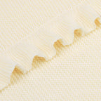 Ruffled Knit Baby Blanket - 100% Cotton - Premium Baby Blanket from SwaddleAn - Just $44.95! Shop now at Pat's Monograms