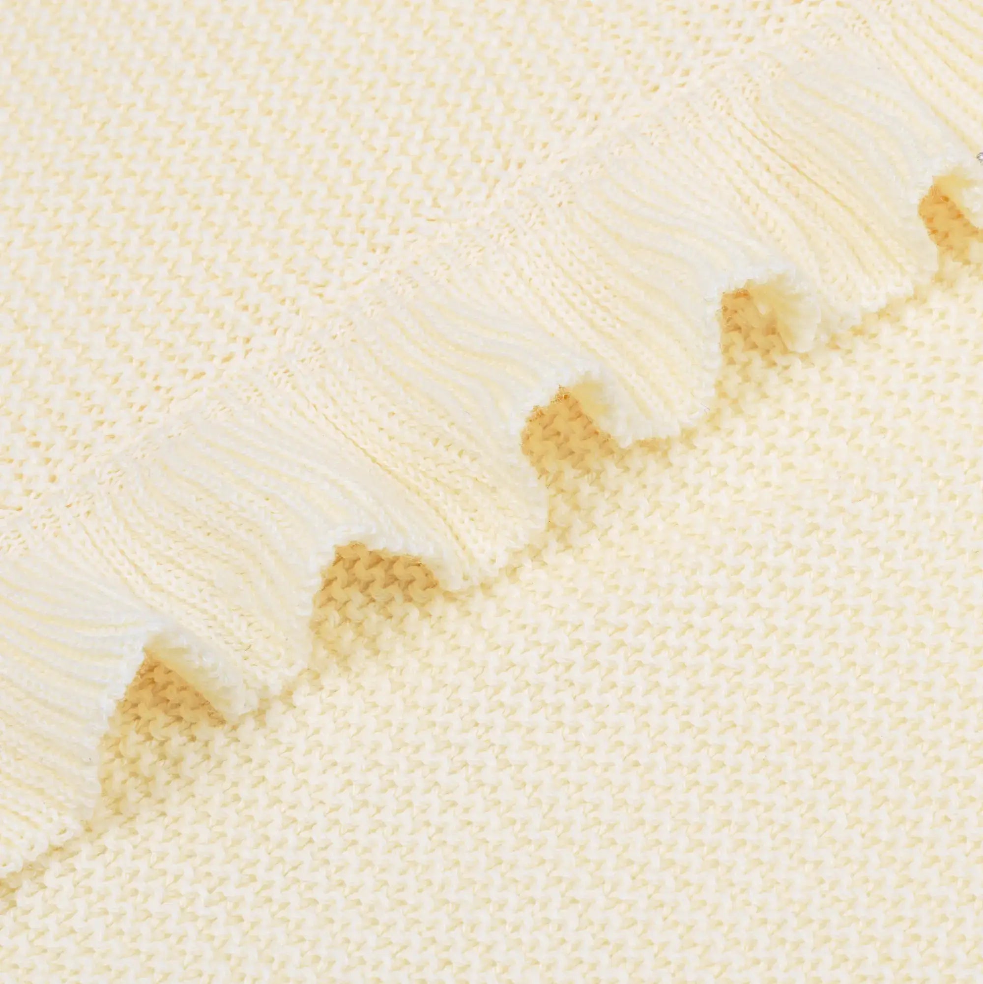 Ruffled Knit Baby Blanket - 100% Cotton - Premium Baby Blanket from SwaddleAn - Just $44.95! Shop now at Pat's Monograms