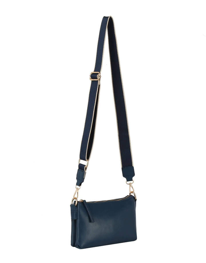 Double entry crossbody - Premium handbag from Handbag Factory Corp - Just $32.95! Shop now at Pat's Monograms