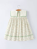 Vintage Floral Duck Embroidery Spring Girl Dress - Premium Baby & Toddler Dresses from Rylee Faith Designs - Just $32.95! Shop now at Pat's Monograms