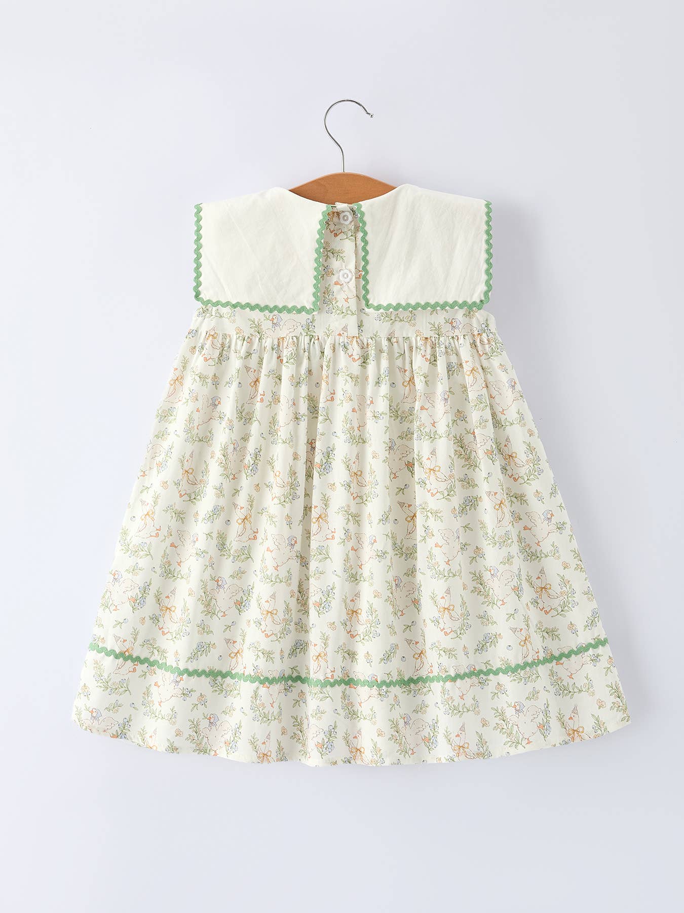 Vintage Floral Duck Embroidery Spring Girl Dress - Premium Baby & Toddler Dresses from Rylee Faith Designs - Just $32.95! Shop now at Pat's Monograms