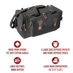 Canvas Long Weekend Bag - Premium Bags and Totes from Rothco - Just $112.95! Shop now at Pat's Monograms