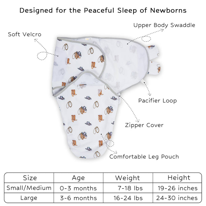 Life Is Better In Boots Baby Sleep Swaddle Organic Cotton - Premium Swaddle from LollyBanks - Just $15.95! Shop now at Pat's Monograms