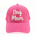 Dog Mom Embroidered Mesh Back High Ponytail CC Ball Cap - Premium Caps from C.C Beanie - Just $22.95! Shop now at Pat's Monograms