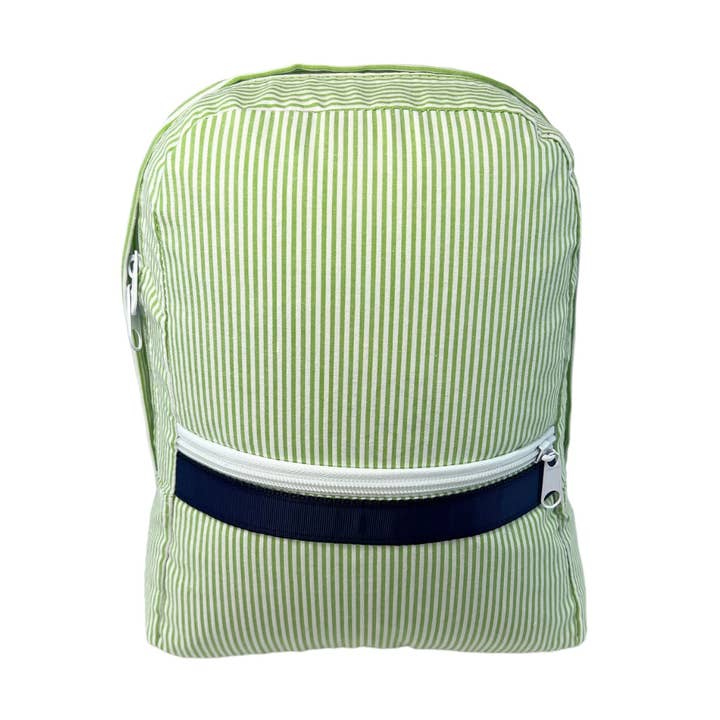 Small Seersucker Backpacks - Premium Backpack from Mint - Just $26.95! Shop now at Pat's Monograms