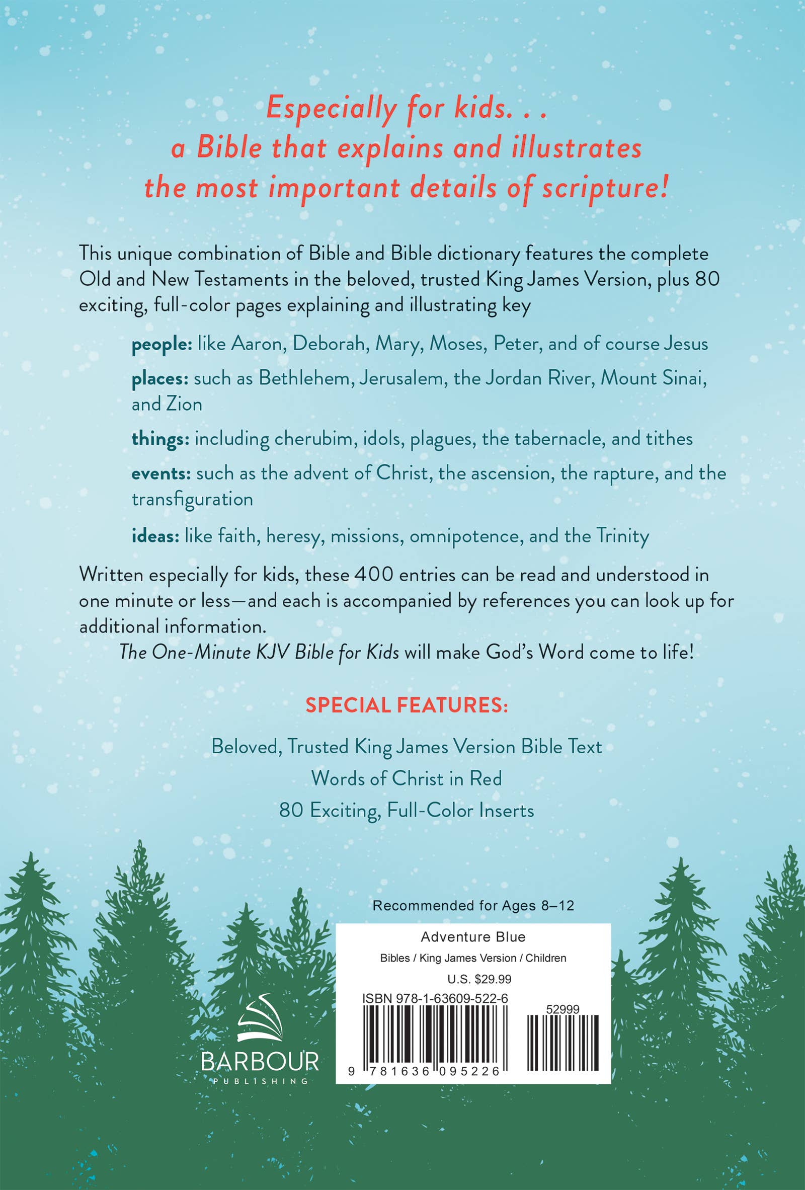 The One-Minute KJV Bible for Kids [Adventure Blue] - Premium Books and Devotionals from Barbour Publishing, Inc. - Just $29.99! Shop now at Pat's Monograms