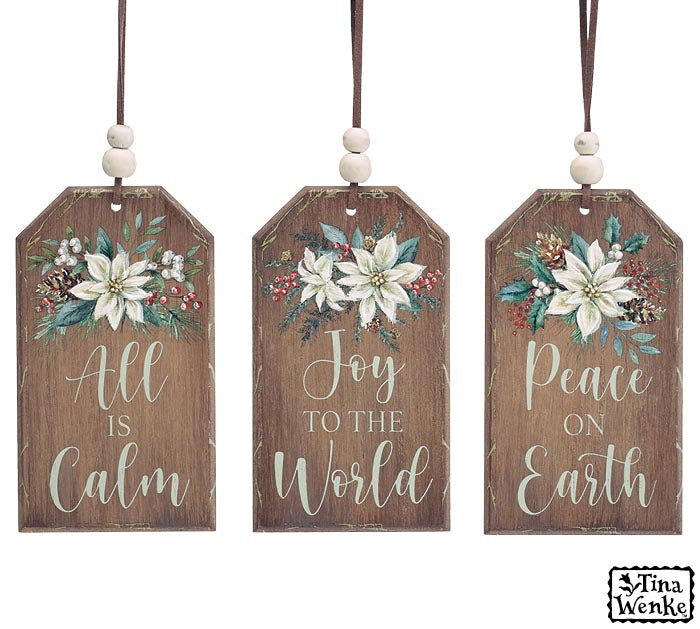 Wooden Tag Ornament - Premium Ornament from Burton and Burton - Just $9.45! Shop now at Pat's Monograms