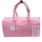 Weekender - Gingham Pink Duffel Bag - Premium  from TRVL Design - Just $84.95! Shop now at Pat's Monograms