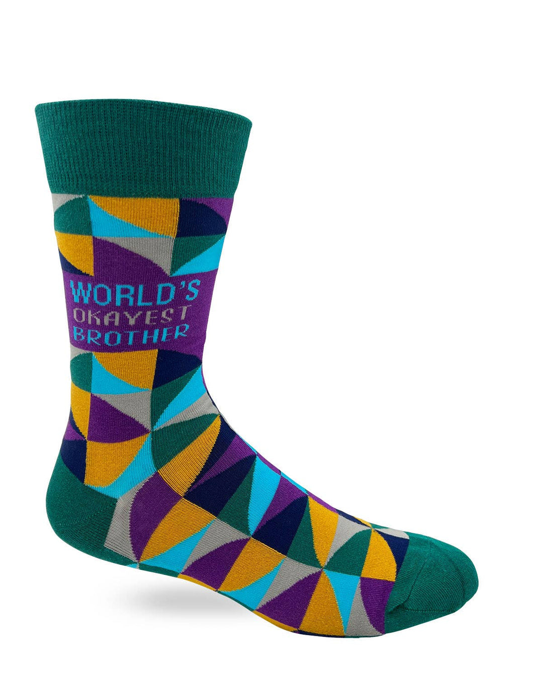 World's Okayest Brother Men's Novelty Crew Socks - Premium  from Fabdaz - Just $11.95! Shop now at Pat's Monograms