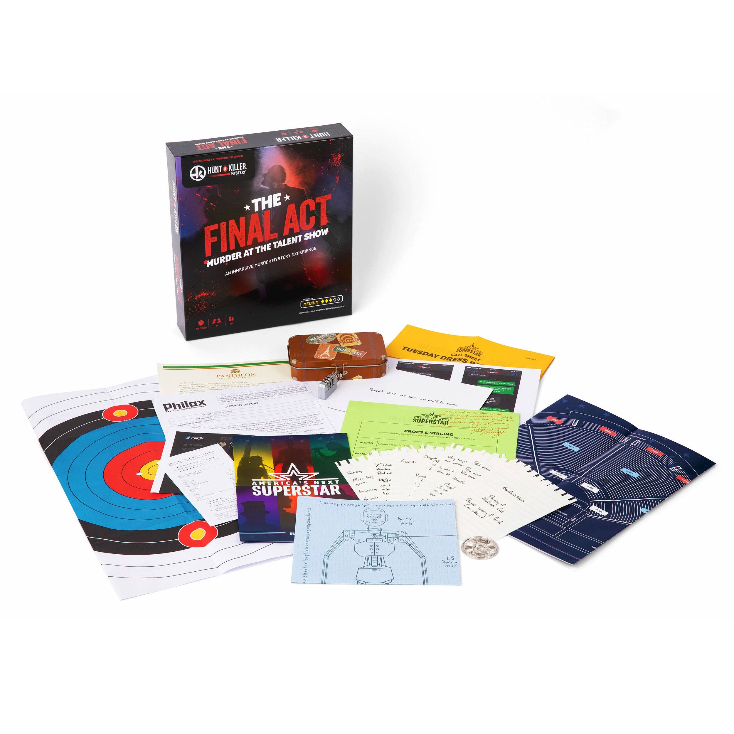 Hunt A Killer: The Final Act: Murder at the Talent Show - Premium Entertainment from Hunt A Killer - Just $31.95! Shop now at Pat's Monograms