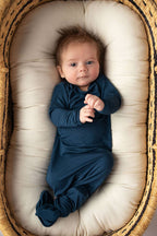 Navy Blue Knotted Gown - Premium  from Three Little Tots - Just $26.95! Shop now at Pat's Monograms