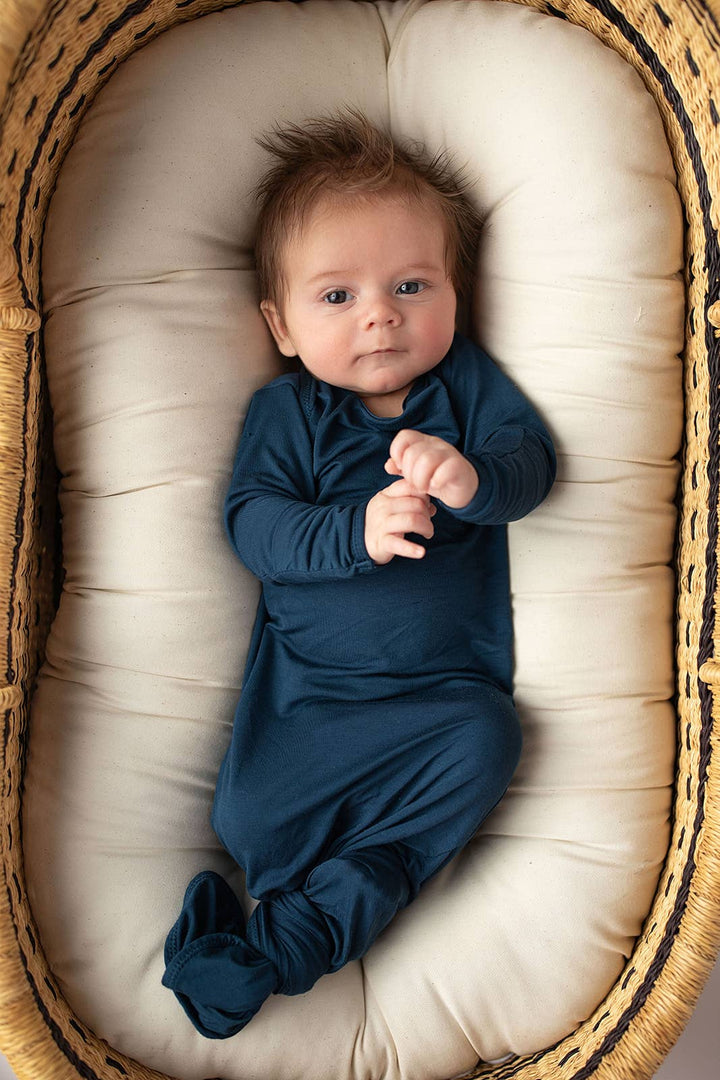 Navy Blue Knotted Gown - Premium  from Three Little Tots - Just $26.95! Shop now at Pat's Monograms