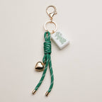 Mahjong Keychain | Heart Charm & Rope — Frem