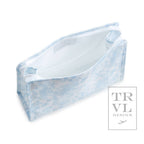 Roadie Large - Bunny Toile Blue Zip Pouch - Premium travel bag from TRVL Design - Just $32! Shop now at Pat's Monograms