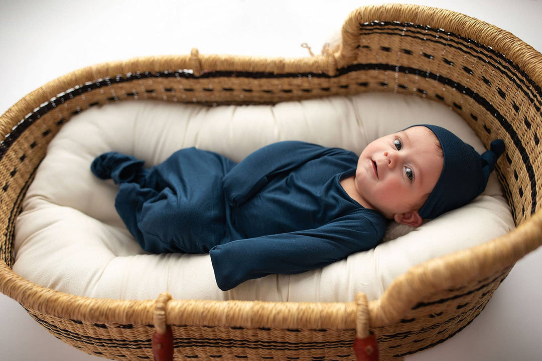 Navy Blue Knotted Gown - Premium  from Three Little Tots - Just $26.95! Shop now at Pat's Monograms