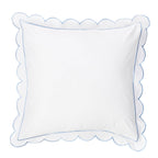 Scallop Frame Embroidered Cotton Percale Euro Sham - Premium Home Textiles from Mélange Home - Just $48.95! Shop now at Pat's Monograms