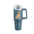 40oz Golden Retriever Tumbler -3D Printed - Vacuum Insulated - Premium Tumblers from E&S Pets - Just $36.95! Shop now at Pat's Monograms