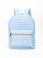 Sky Blue Plaid Ruffle Boys Backpack - Premium Backpack from sassy kids palace - Just $32! Shop now at Pat's Monograms