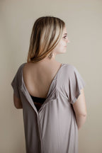 Harbor Mist Maternity Mommy Labor and Delivery/ Nursing Gown - Premium Maternity Clothing from Three Little Tots - Just $33! Shop now at Pat's Monograms