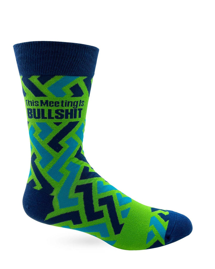 This Meeting is Bullshit Men's Novelty Crew Socks - Premium  from Fabdaz - Just $11.95! Shop now at Pat's Monograms