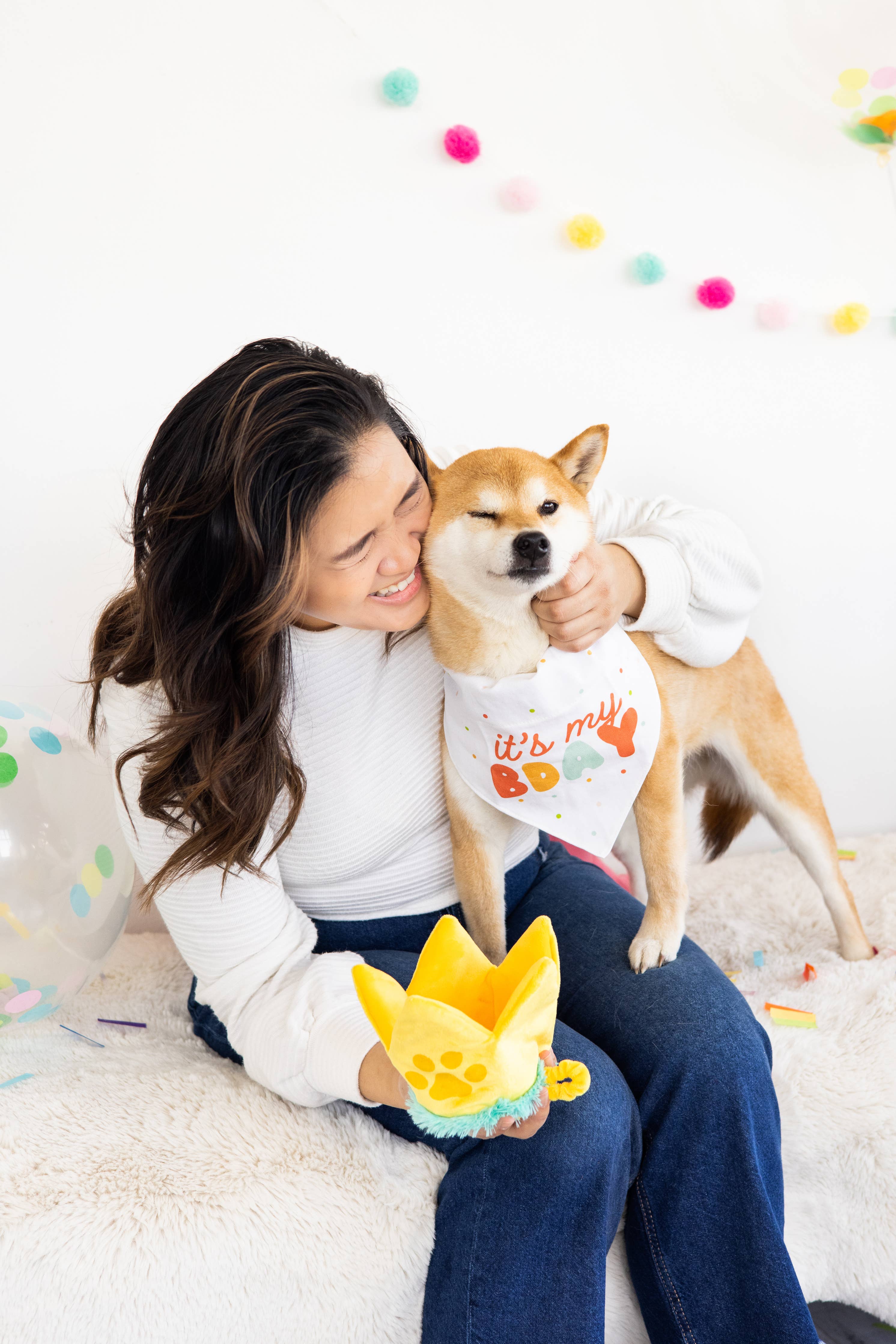 Happy Barkday M/L Bandana Hat Set - Premium Pet Accessories from Pearhead - Just $12.95! Shop now at Pat's Monograms