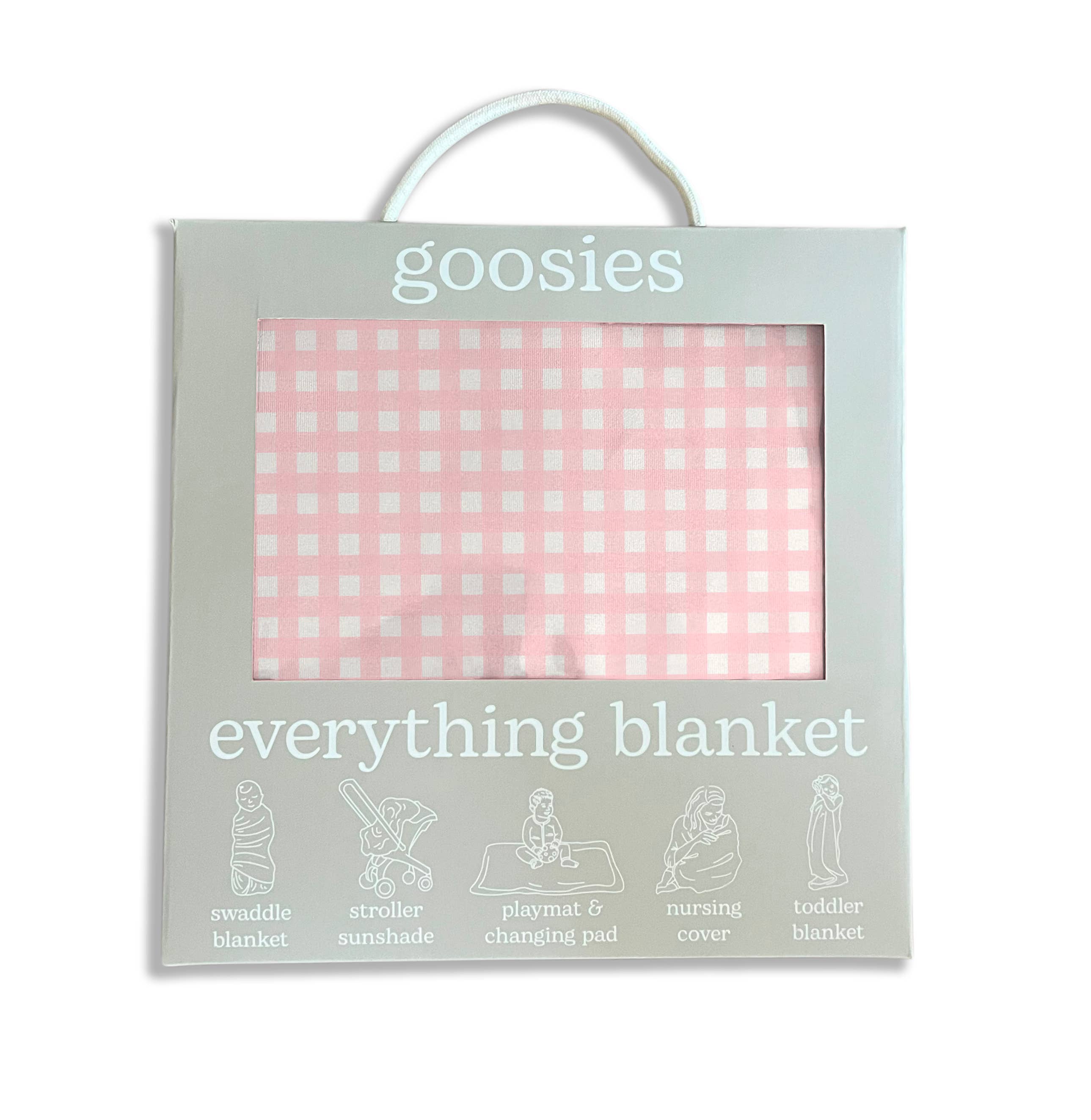Pink Gingham-Everything Blanket - Premium Baby Blanket from Goosies - Just $35! Shop now at Pat's Monograms