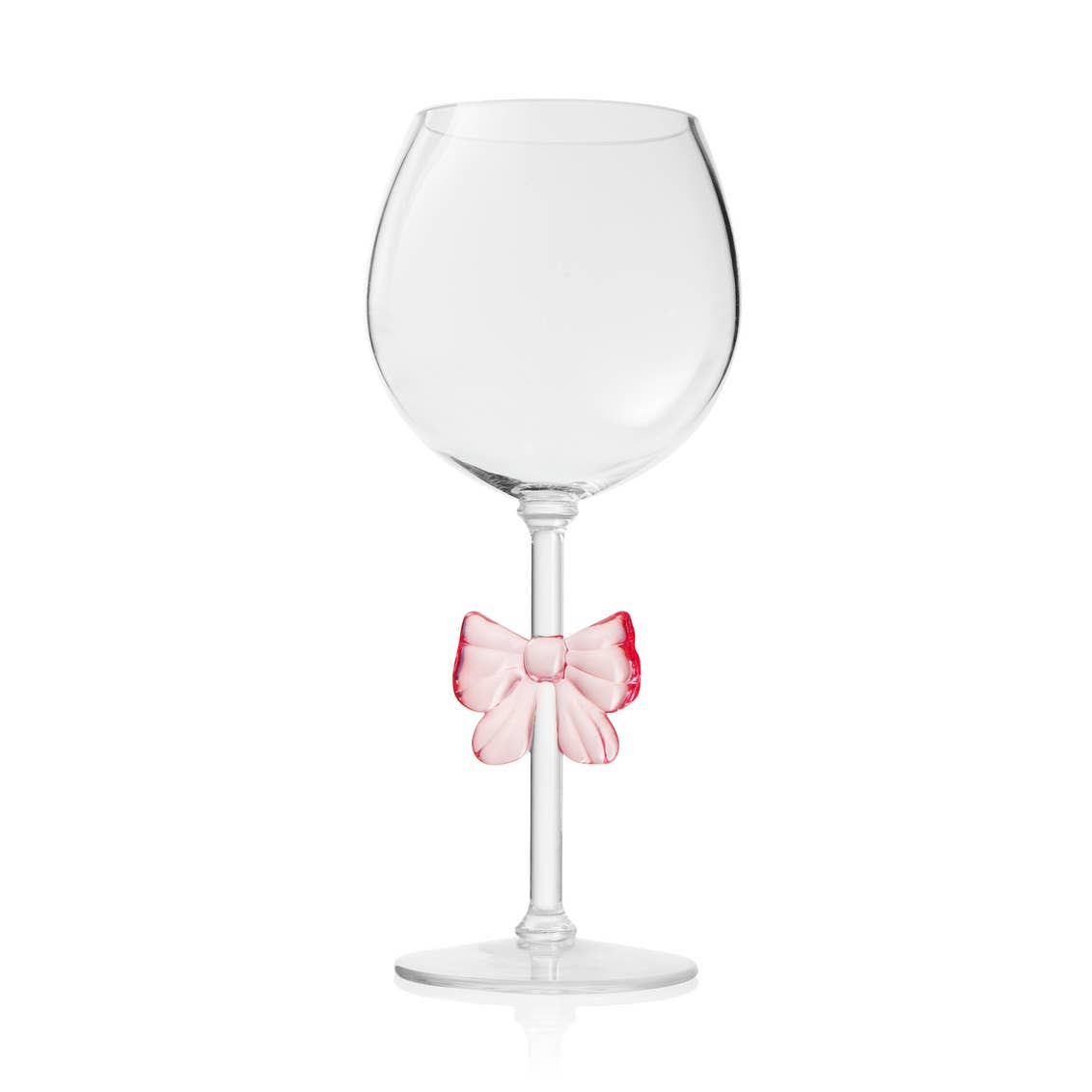 Coquette Pink Bow Acrylic Wine Glass - Premium drinkware from Godinger - Just $14.95! Shop now at Pat's Monograms