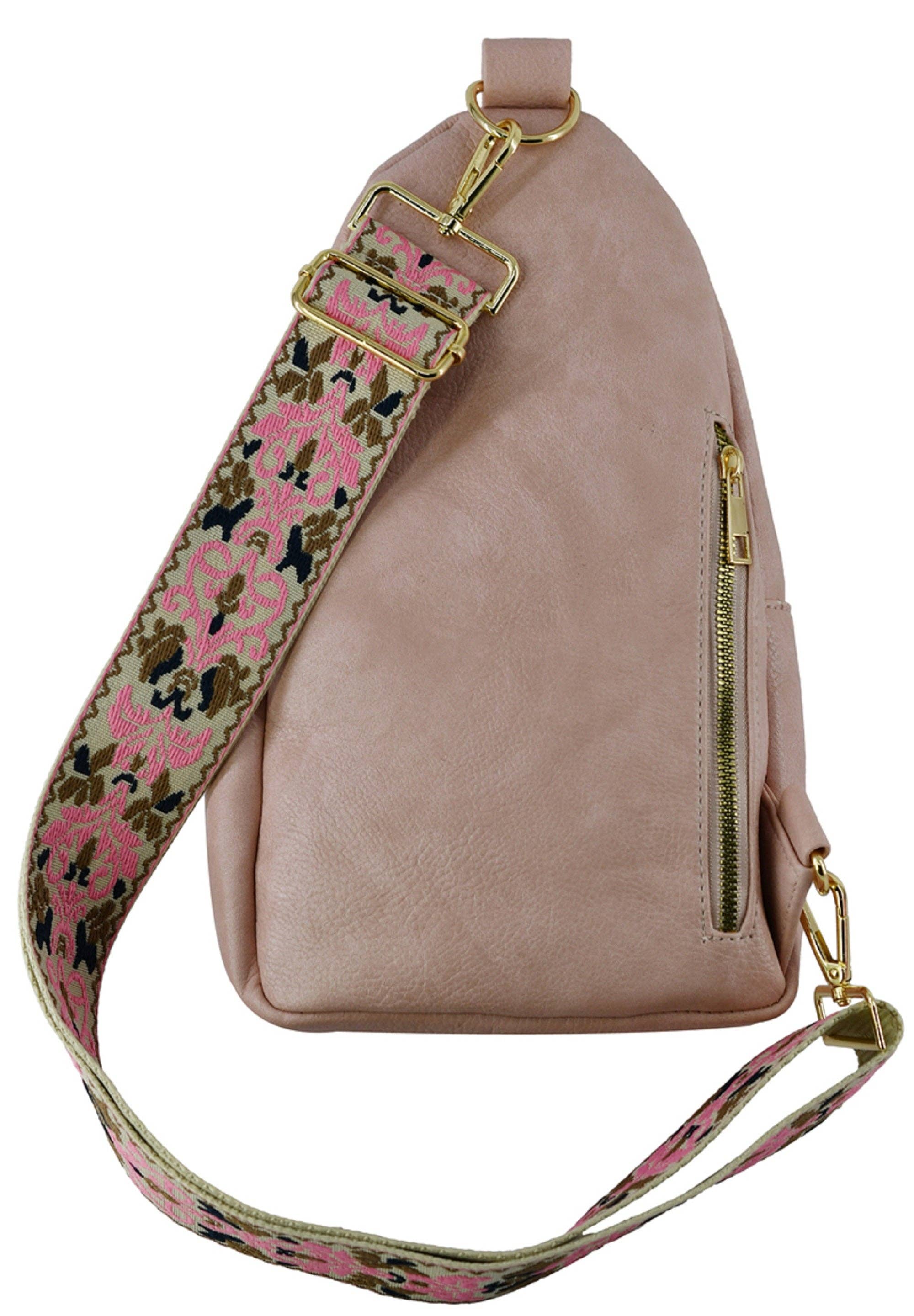 Zara Zipper Crossbody Bag with Boho Strap - Premium  from MiMi Wholesale - Just $48.75! Shop now at Pat's Monograms