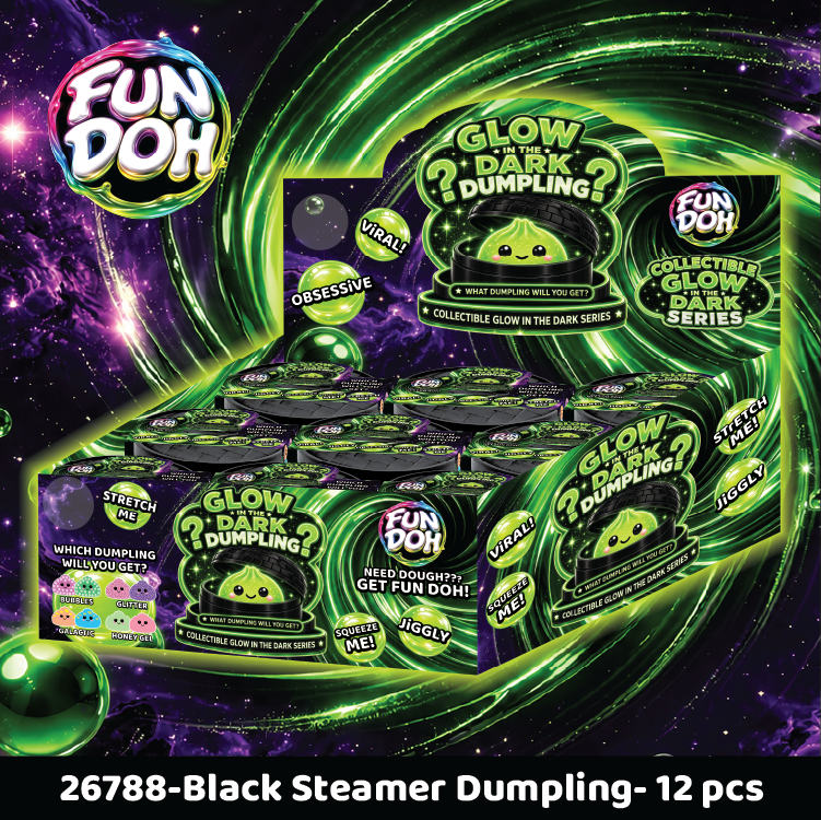 Fun Doh Glow In The Dark Mystery Dumpling Black Baskets - Premium novelty from Novelty Brands - Just $14.95! Shop now at Pat's Monograms