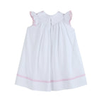 White and Pink Cross Smocked Bishop Dress - Premium Baby & Toddler Dresses from Lil Cactus - Just $36.95! Shop now at Pat's Monograms