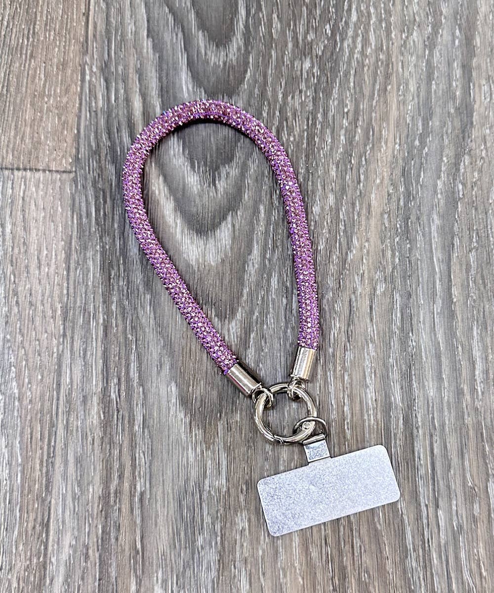 KEYCHAIN RHINESTONE WRIST STRAP PHONE HOLDER - Premium Accessories from DESHENG ENTERPRISE - Just $10.95! Shop now at Pat's Monograms